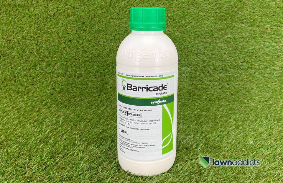 Barricade 1 Litre Lasting Pre Emergent Herbicide Lawn Addicts